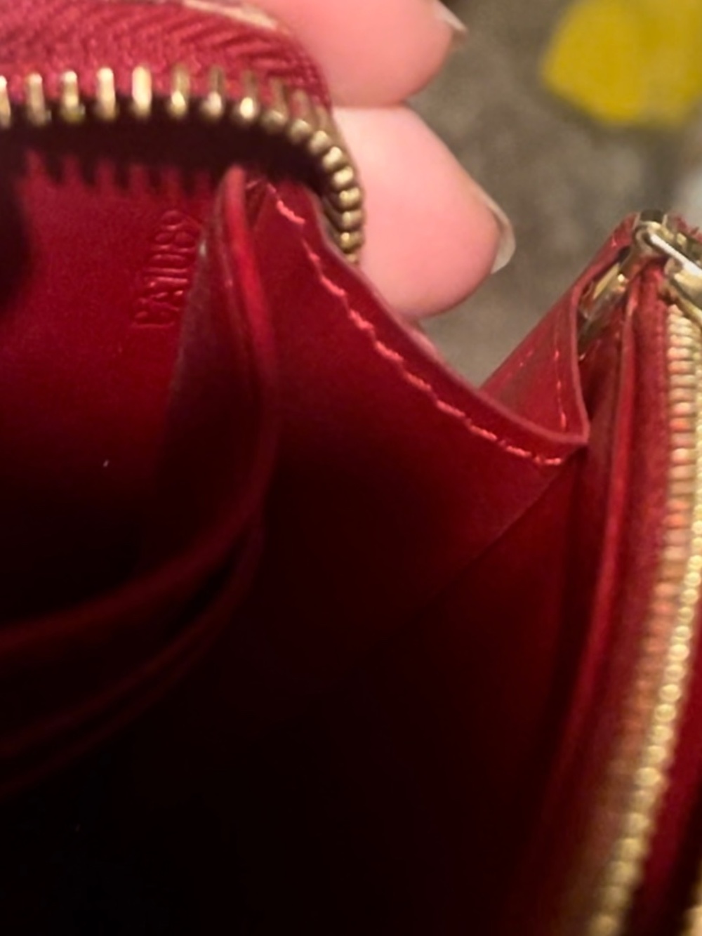Louis Vuitton Zippy Wallet Monogram Vernis Red | Authentic LV Patent Leather Wal - Picture 15 of 16